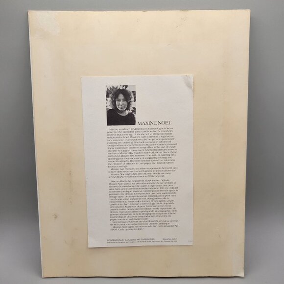 Tomorrows Child Print by Maxine Noel Indigenous Sioux Artist 14 x 11 Matted - Picture 4 of 6